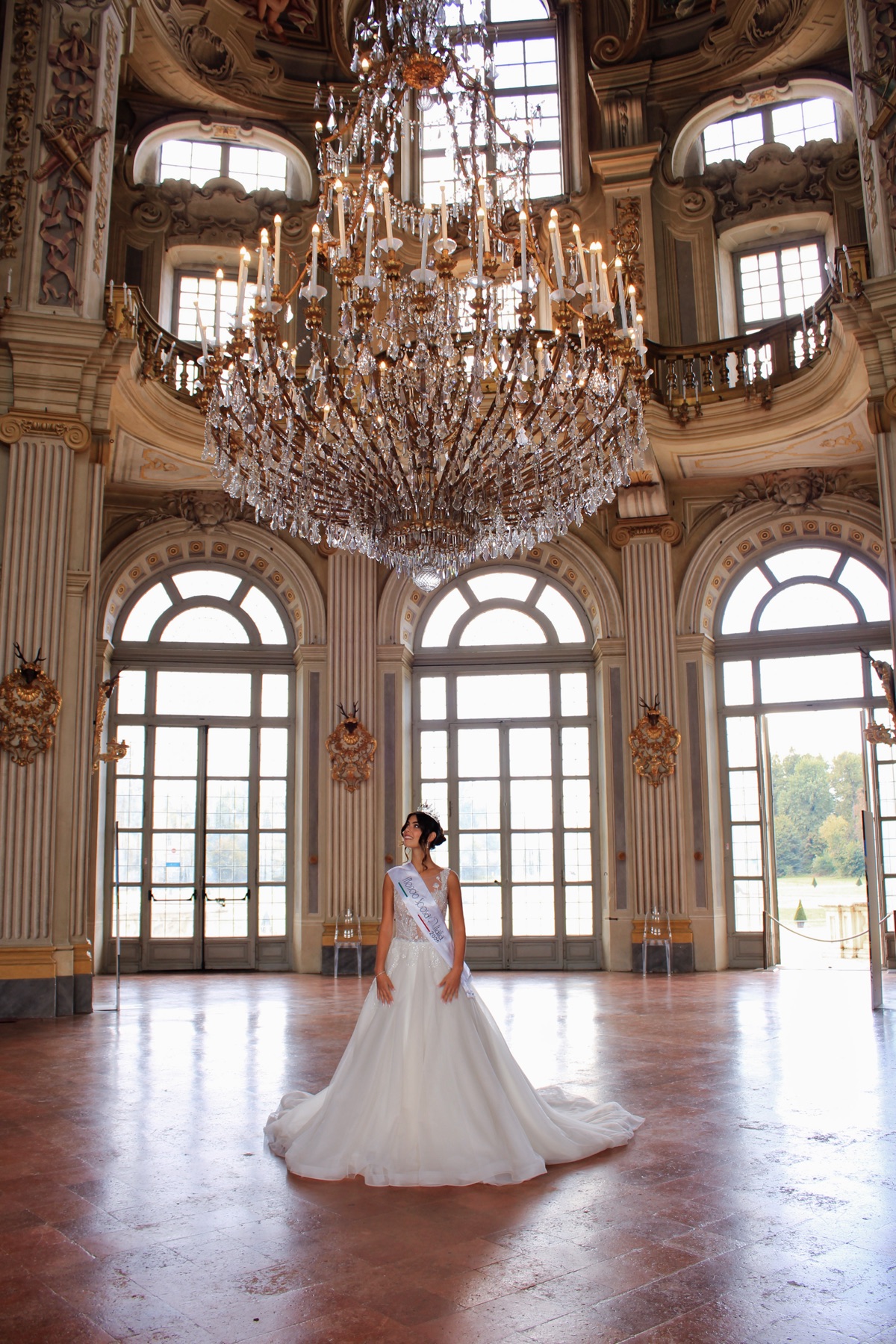 Coppia di sposi alla Palazzina di Stupinigi